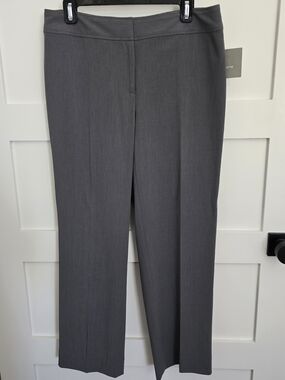 Liz Claiborne Women's Gray Straight-Leg Dress Pants Trousers. Size 10